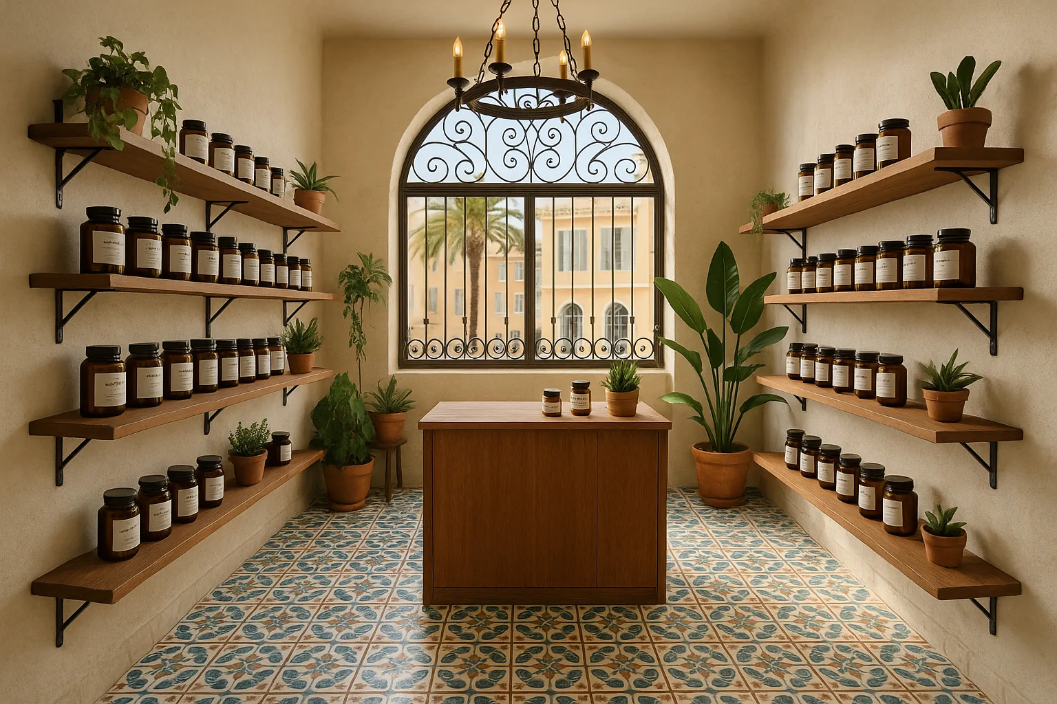Intérieur boutique CBD à l'esprit Nice